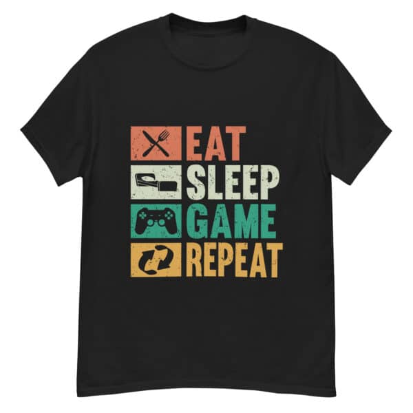 Eat Sleep Game Repeat T Shirts