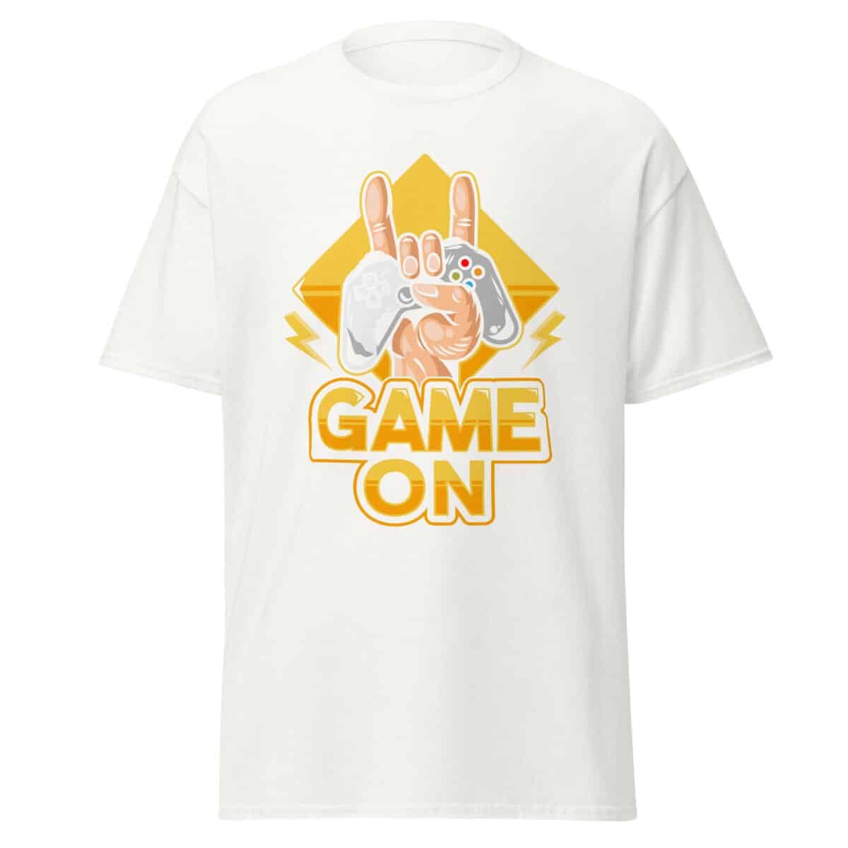 Game On T-Shirt - Gaming Logo Golden